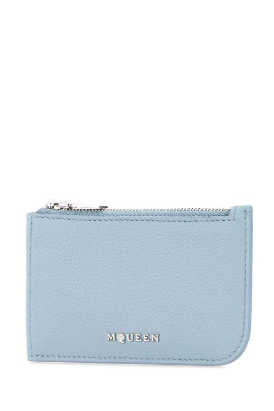  알렉산더 맥퀸 남성지갑 연한 파란색 가죽 카드 지갑 - ALEXANDER MCQUEEN