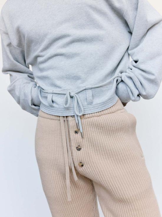  드리스 반 노튼 긴팔 티셔츠 Dries Van Noten Hasterfield 크롭 스웨트셔츠 - DRIES VAN NOTEN