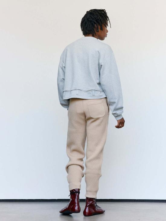  드리스 반 노튼 긴팔 티셔츠 Dries Van Noten Hasterfield 크롭 스웨트셔츠 - DRIES VAN NOTEN