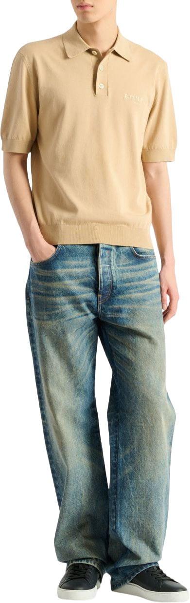 26FW 발망 폴로 티셔츠 HH1GB045KK240FR BEIGE - BALMAIN