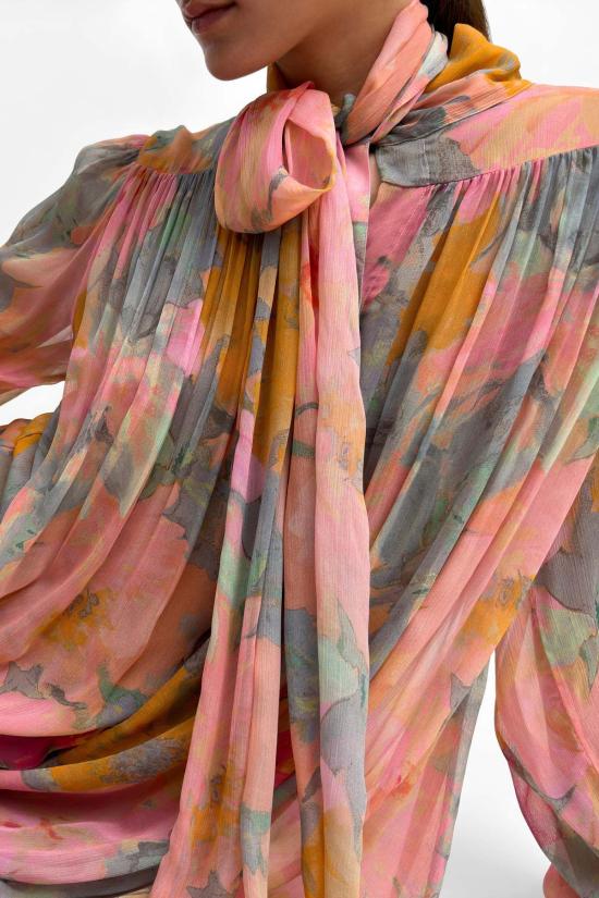  로데브예 롱 원피스 로데비에르 나요미 드레스 플로럴 페인트 - RODEBJER