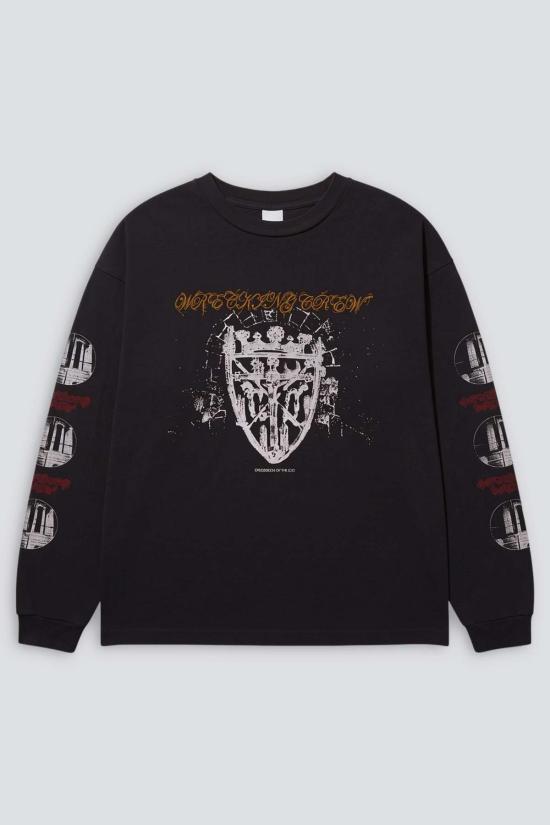  Pretty Relics 긴팔 티셔츠 프리티 렐릭스 레킹 크루 빈티지 블랙