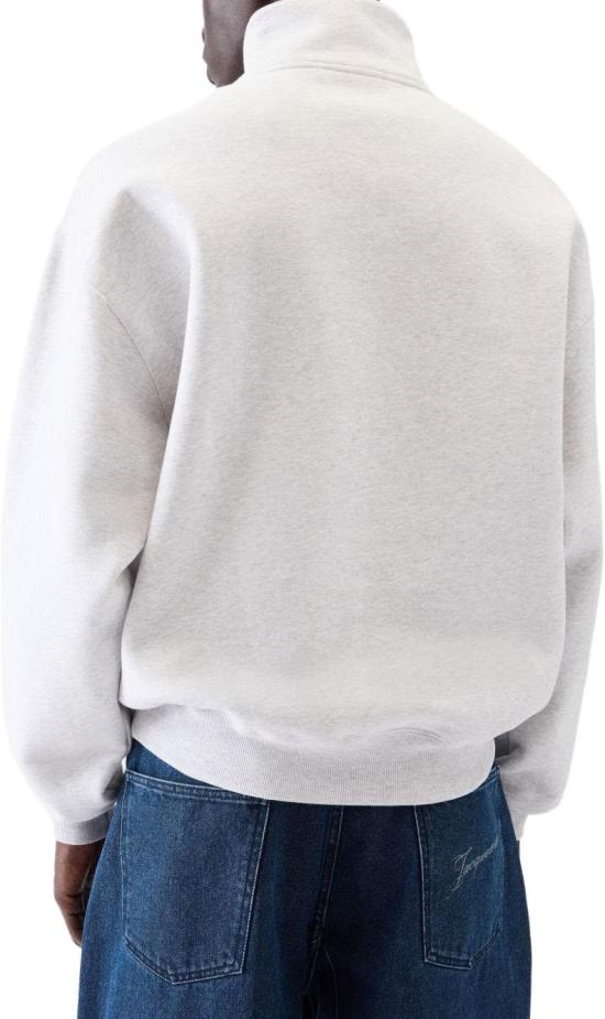 26FW 자크뮈스 하프 집업 스웨트 셔츠 SSM00313AJ00174951 LICHTGREY - JACQUEMUS