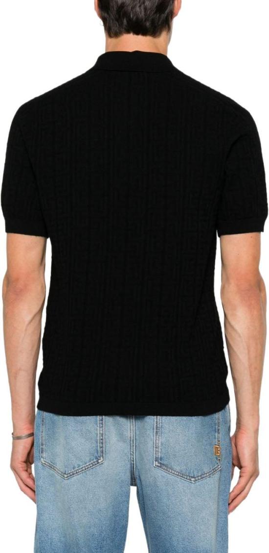 26FW 발망 폴로 티셔츠 HH1GB067KK310PA BLACK - BALMAIN