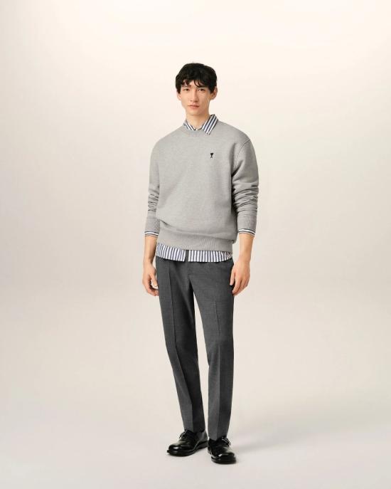  아미 스트레이트 팬츠 HTR226 WV0211 A189 CARBON GREY - AMI