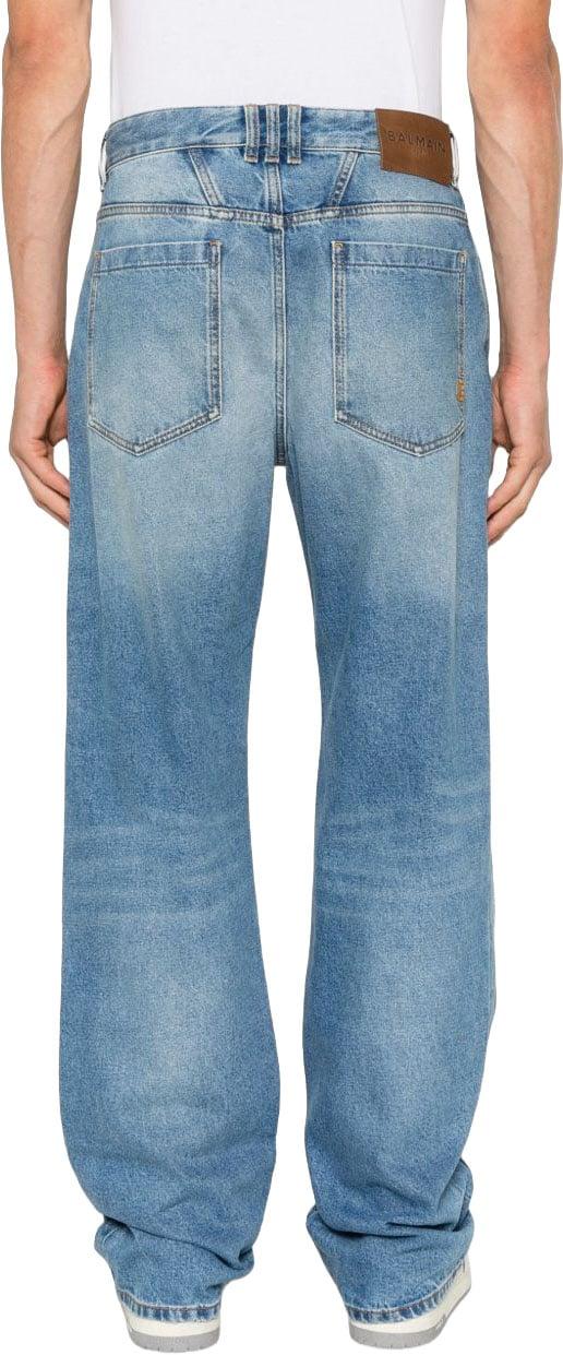 26FW 발망 데님 팬츠 HH1ML138DG266FF BLUE - BALMAIN