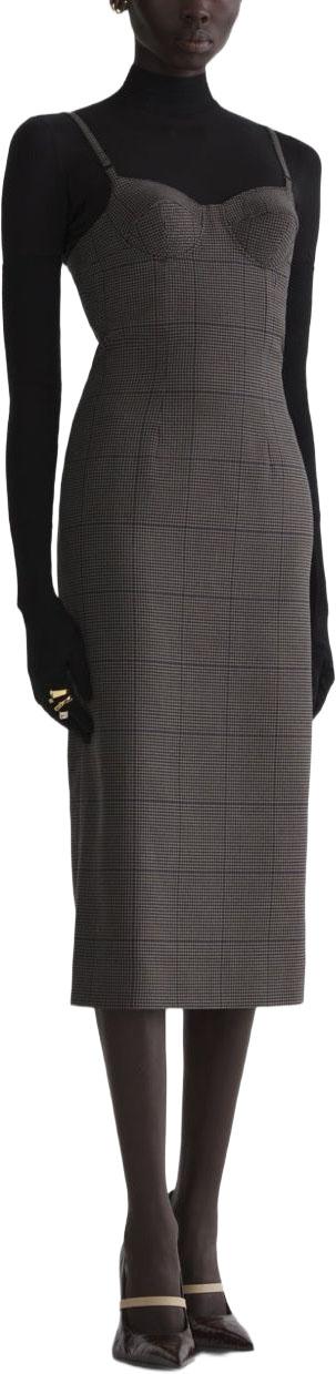26FW 뮈글러 미디 원피스 26F1RO18081040B6102 TAUPE - MUGLER