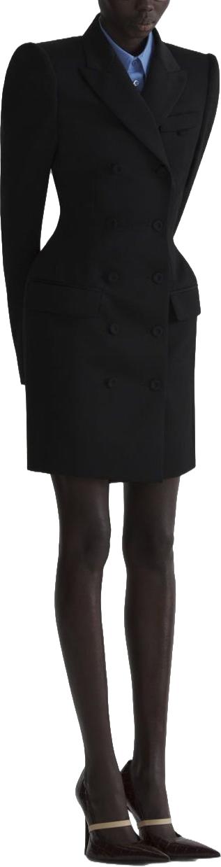 26FW 뮈글러 미디 원피스 26F1RO187410201999 BLACK - MUGLER