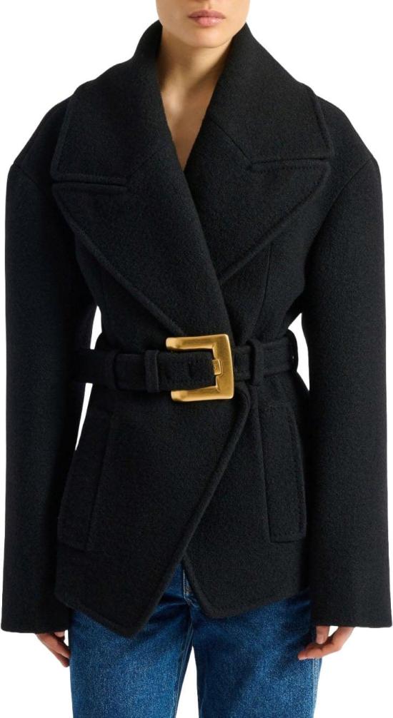 26FW 발망 트렌치 코트 HF1UA215WC700PA BLACK - BALMAIN
