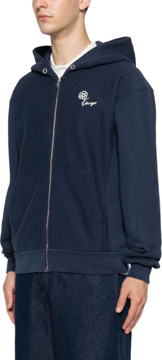 26FW 겐조 후드 티셔츠 FG65HO2714MJ79 NAVY - KENZO