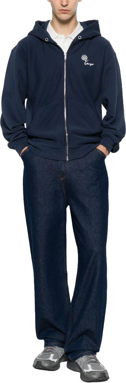 26FW 겐조 후드 티셔츠 FG65HO2714MJ79 NAVY - KENZO