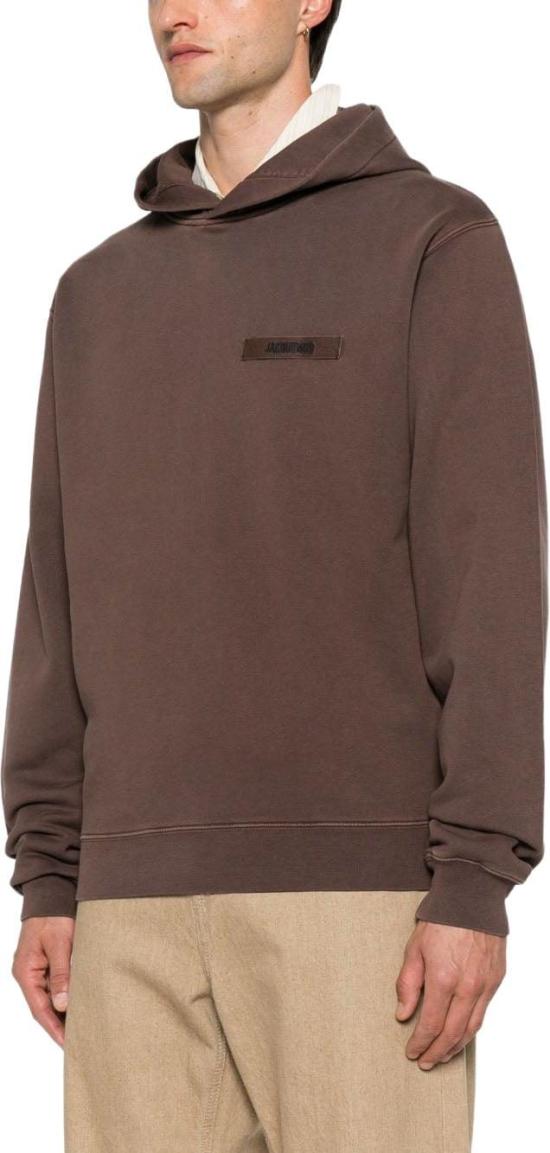 26FW 자크뮈스 그로그랭 후드 티셔츠 HOM00247AJ00126850 BROWN - JACQUEMUS
