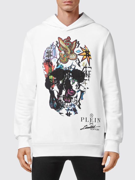 26SS 필립 플레인 후드 티셔츠 UACCUJB0056PJO002N 01 White