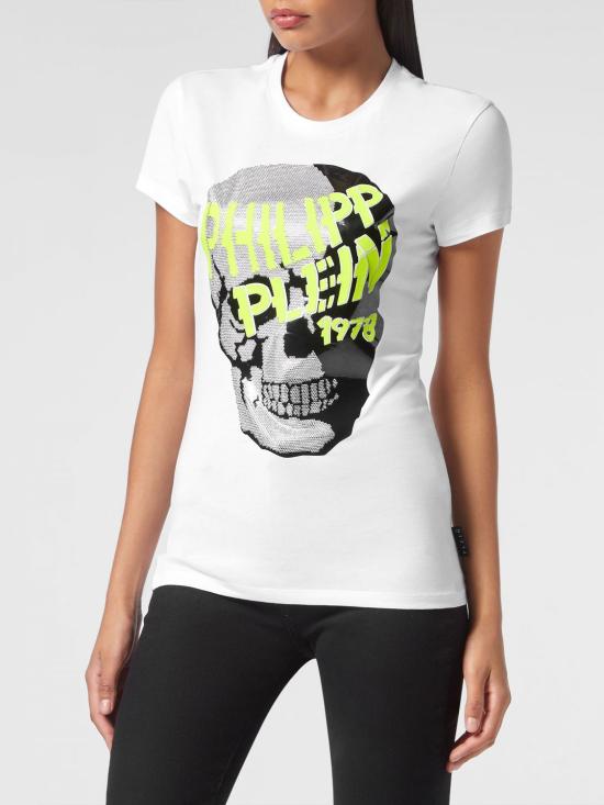 26SS 필립 플레인 반팔 티셔츠 LABCWTK1914PTE003N 01 White