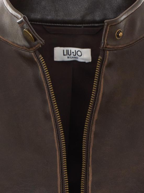 26FW 리우조 가죽 자켓 WF6381E1106 91419 Brown - LIU JO