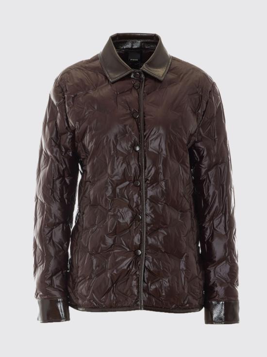 26FW 핑코 숏패딩 107163A3FI L72 Brown - PINKO
