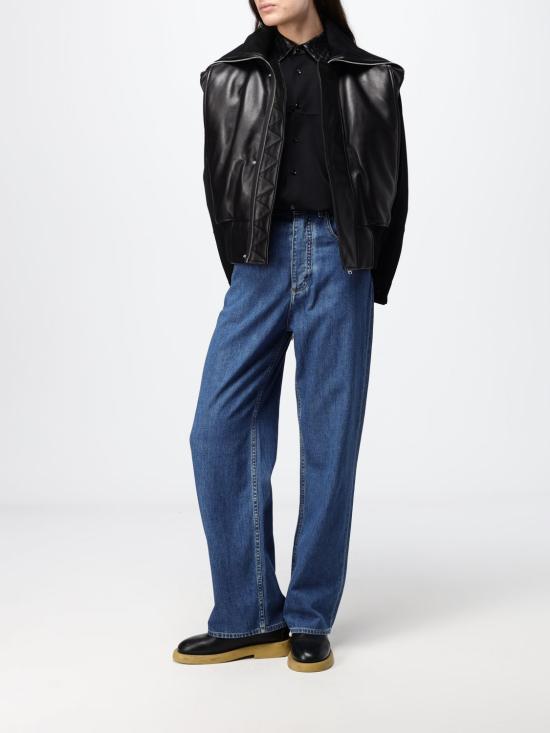 26FW 보테가베네타 가죽 자켓 873562V61D0 1010 Black - BOTTEGA VENETA