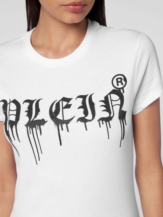 26SS 필립 플레인 반팔 티셔츠 LABCWTK1506PTE003N 01 White - PHILIPP PLEIN