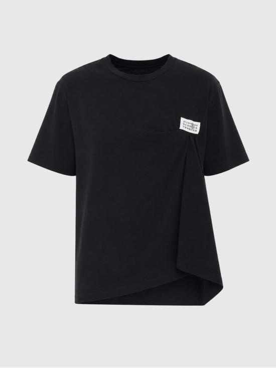 26FW MM6 메종마르지엘라 반팔 티셔츠 S52NF0018M20048 900 Black - MM6 MAISON MARGIELA