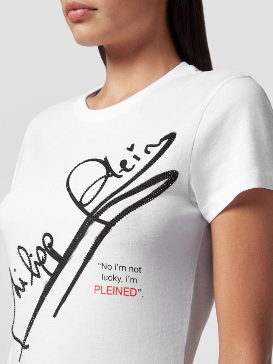 26SS 필립 플레인 반팔 티셔츠 LABCWTK1507PTE003N 01 White - PHILIPP PLEIN