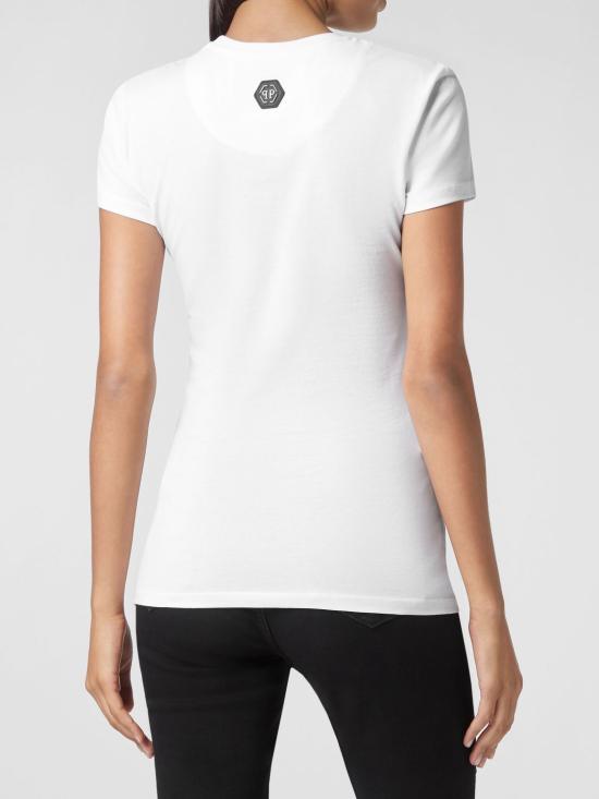 26SS 필립 플레인 반팔 티셔츠 LABCWTK1507PTE003N 01 White - PHILIPP PLEIN