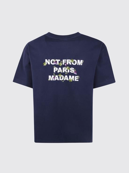 26FW 드롤드무슈 반팔 티셔츠 LTS327CO248 NAVY Blue - DROLE DE MONSIEUR