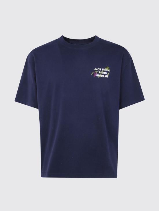 26FW 드롤드무슈 반팔 티셔츠 LTS327CO248 NAVY Blue - DROLE DE MONSIEUR
