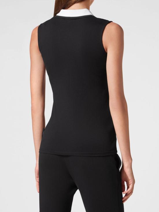26SS 플레인스포츠 폴로 티셔츠 SADCWTK3080SJY001N 02 Black - PLEIN SPORT