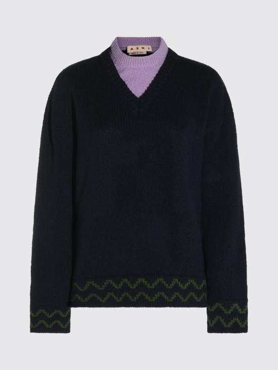 26FW 마르니 터틀넥 GCMD0679Q0UFH100 00B84 Blue - MARNI