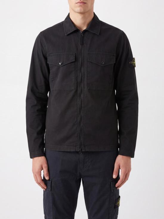 26FW 스톤 아일랜드 긴팔 셔츠 1200010S0012 V0029 Black