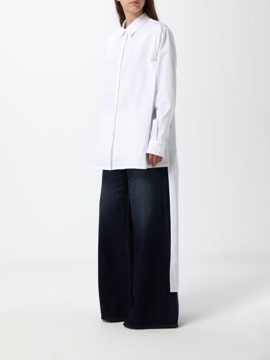 26FW 알라이아 셔츠 AA9C1013T611D 000 White - ALAIA