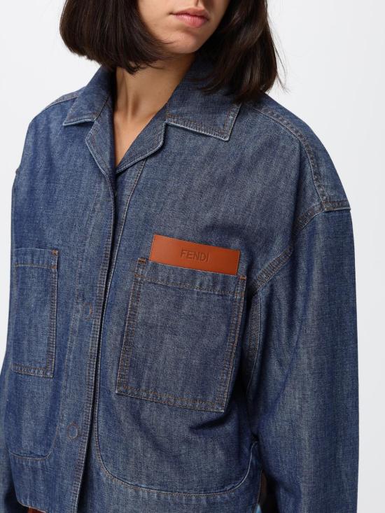 26FW 펜디 자켓 FLF861AW8H F0QB0 Blue - FENDI