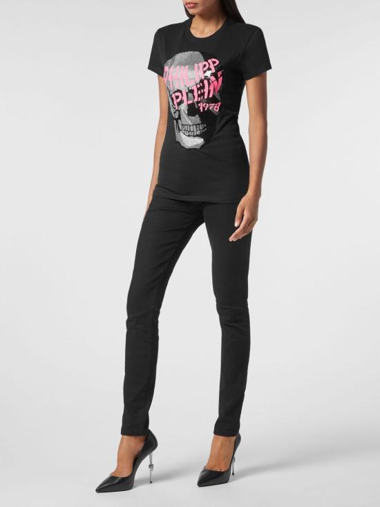26SS 필립 플레인 반팔 티셔츠 LABCWTK1914PTE003N 02 Black - PHILIPP PLEIN
