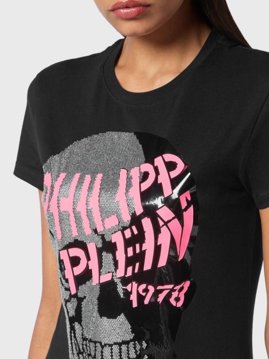 26SS 필립 플레인 반팔 티셔츠 LABCWTK1914PTE003N 02 Black - PHILIPP PLEIN
