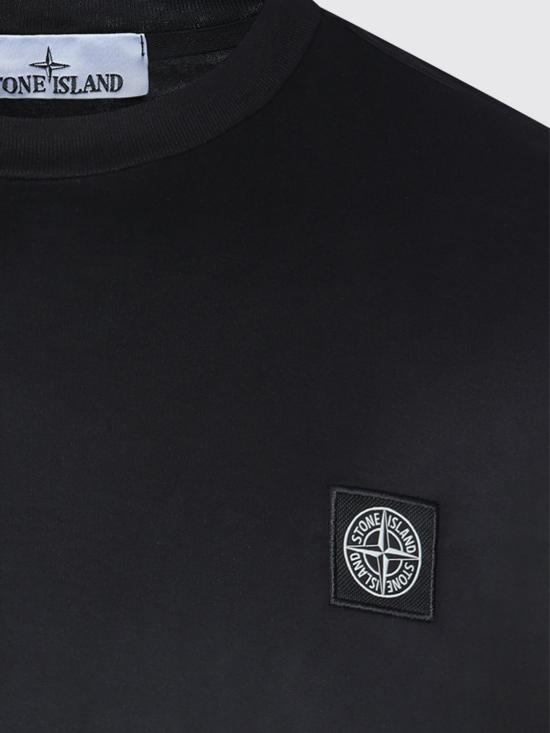26FW 스톤 아일랜드 반팔 티셔츠 2100027S0013 V0029 Black - STONE ISLAND