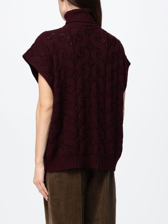 26FW 에트로 터틀넥 WRKE0410AU12A R0369 Burgundy - ETRO