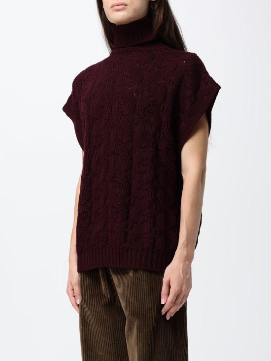26FW 에트로 터틀넥 WRKE0410AU12A R0369 Burgundy - ETRO