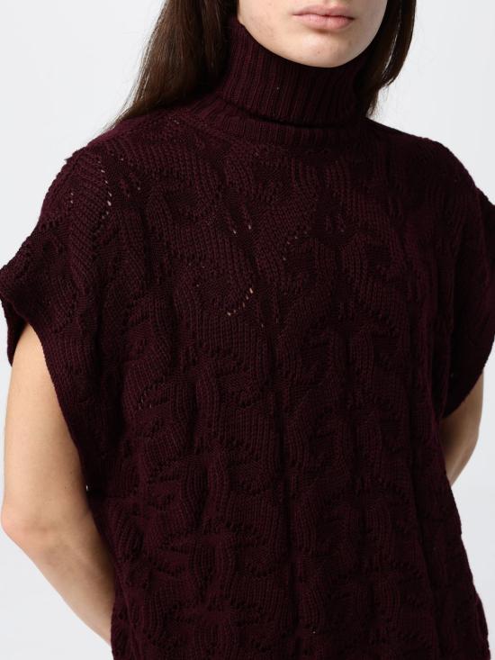 26FW 에트로 터틀넥 WRKE0410AU12A R0369 Burgundy - ETRO