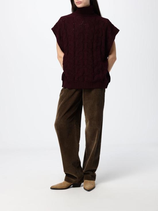 26FW 에트로 터틀넥 WRKE0410AU12A R0369 Burgundy - ETRO