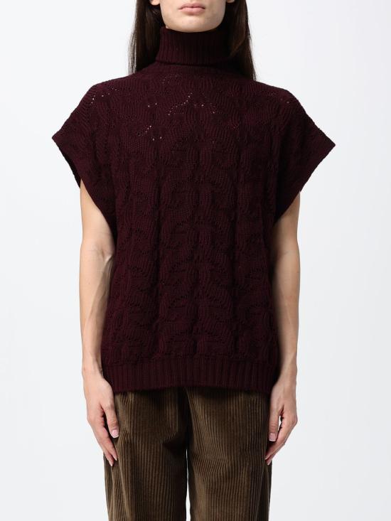 26FW 에트로 터틀넥 WRKE0410AU12A R0369 Burgundy