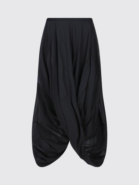 26FW 토템 롱 스커트 253WRB0306FB0430 001 Black - TOTEME