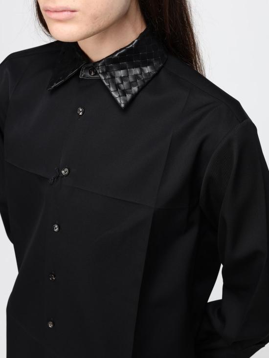 26FW 보테가베네타 셔츠 A002QUV6DB0 1010 Black - BOTTEGA VENETA