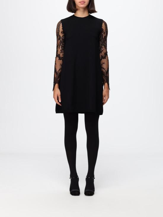 26FW 발렌티노 가라바니 롱 원피스 KD15WAC3 0NO Black
