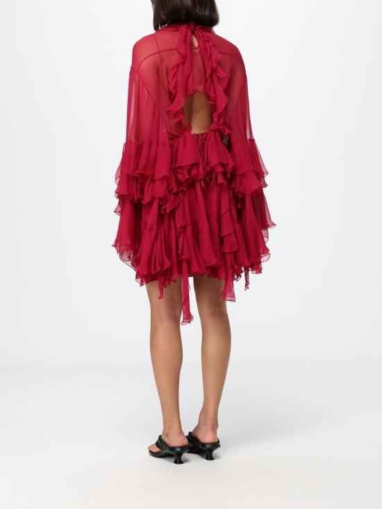 26FW 끌로에 롱 원피스 CH26SRO52001 6AZ Red - CHLOE