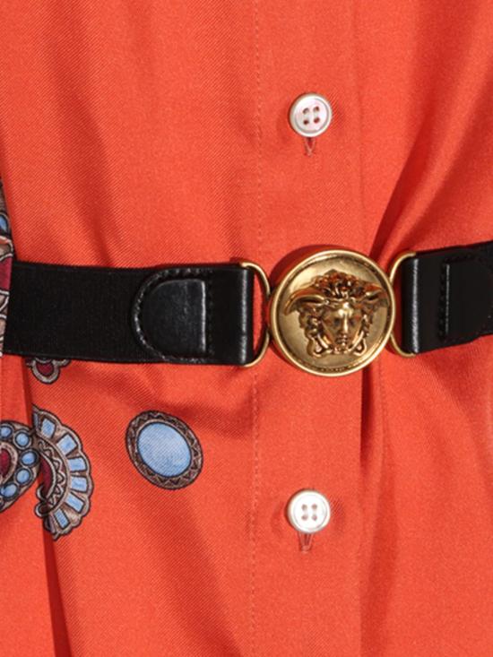 26FW 베르사체 롱 원피스 10254951A18636 5O360 Orange - VERSACE