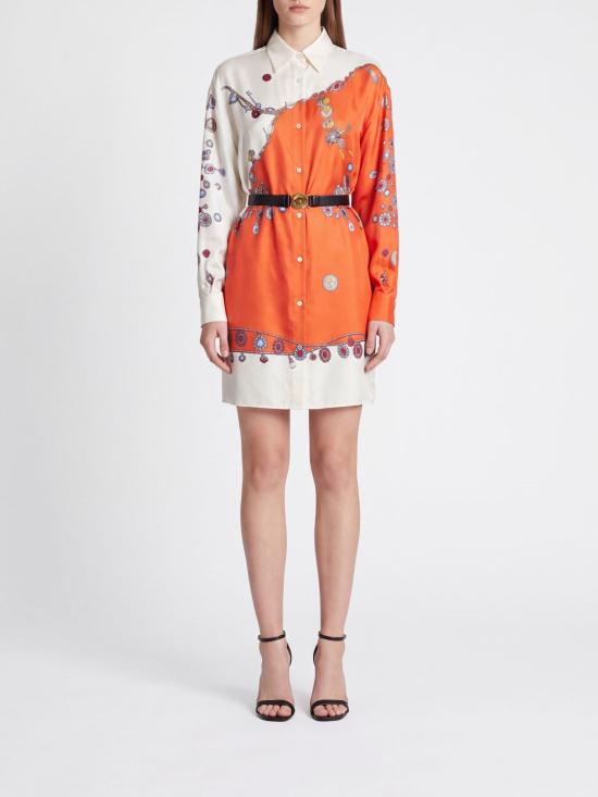 26FW 베르사체 롱 원피스 10254951A18636 5O360 Orange