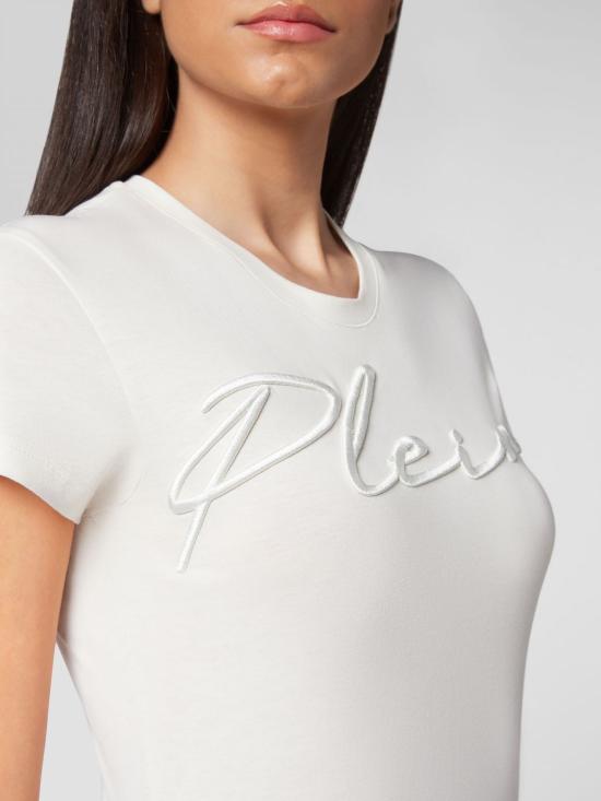 26SS 필립 플레인 반팔 티셔츠 UABCWTK2235PJY002N 75 Ivory - PHILIPP PLEIN