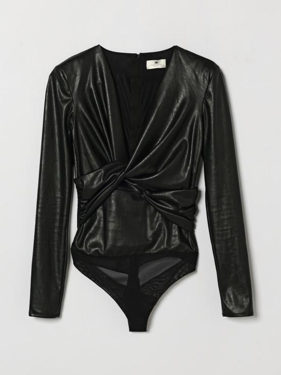 26FW 엘리자베타프랜치 긴팔 티셔츠 BO04566E2 110 Black - ELISABETTA FRANCHI