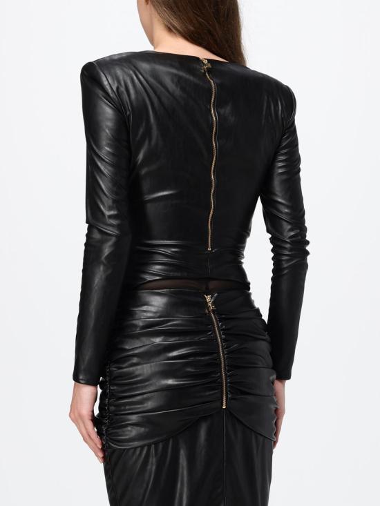 26FW 엘리자베타프랜치 긴팔 티셔츠 BO04566E2 110 Black - ELISABETTA FRANCHI