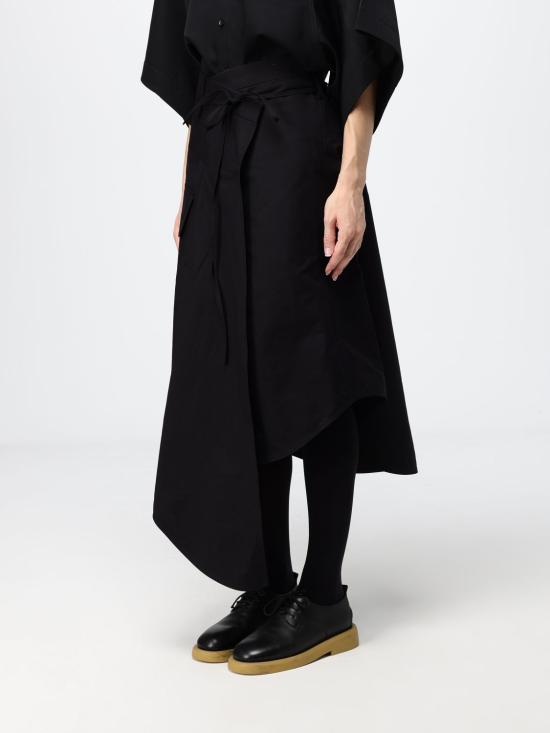 26FW 보테가베네타 롱 스커트 872760V6D10 1010 Black - BOTTEGA VENETA